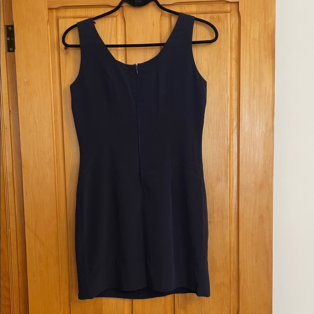S. Sexy Navy Blue Sleeveless Dress - Picture 2 of 6